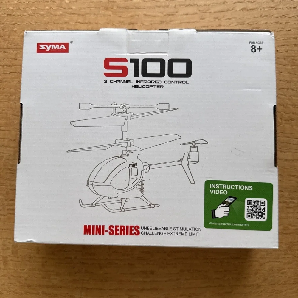 SYMA S100 Mini RC Helicopter with Gyro Stabilizer, Altitude Hold, 3.5 Channel...